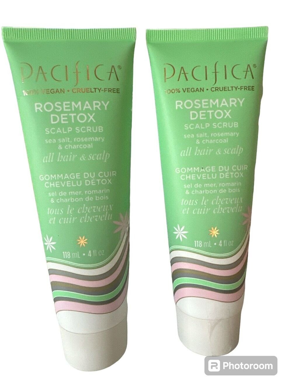 Pacifica 2x Treatment Scalp Scrub Rosemary Mint Full Sz